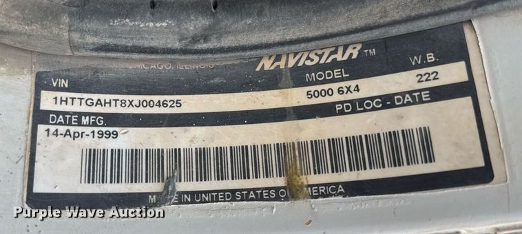 image for item DH9840 1999 International Paystar 5000 ready mix truck