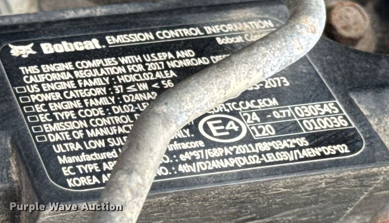 image for item DH9860 2018 Bobcat T550 tracked skid steer loader