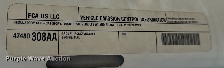 image for item DH9863 2015 Dodge Ram 5500 utility / service truck