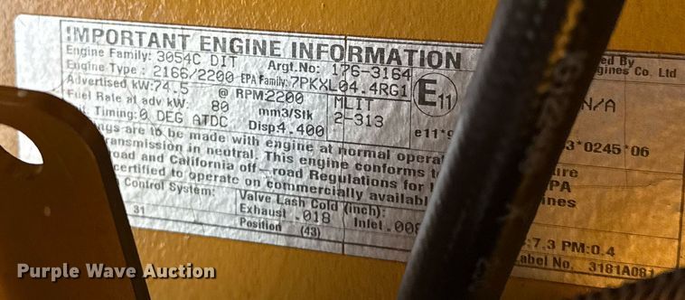 image for item DM5578 2008 Caterpillar PS150C pneumatic roller