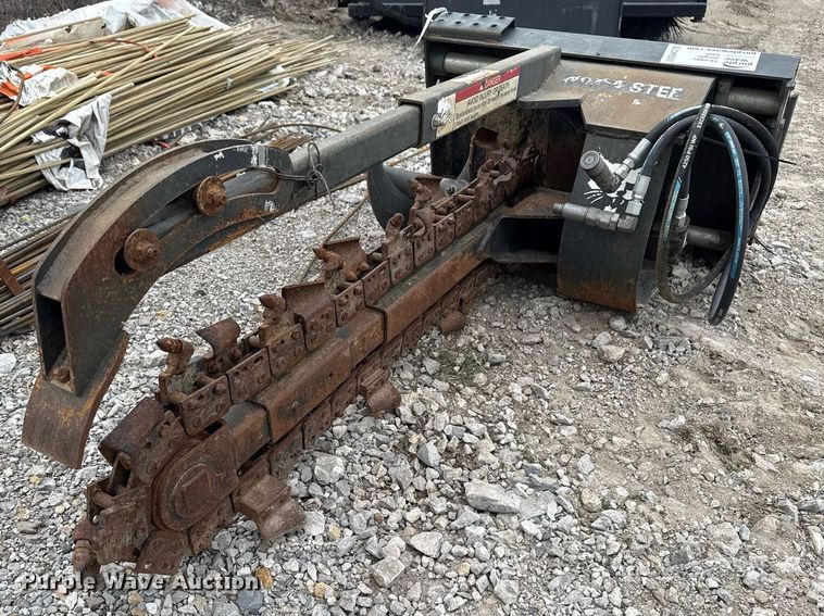 image for item DM5597 2019 Bobcat LT113 Trencher skid steer trencher