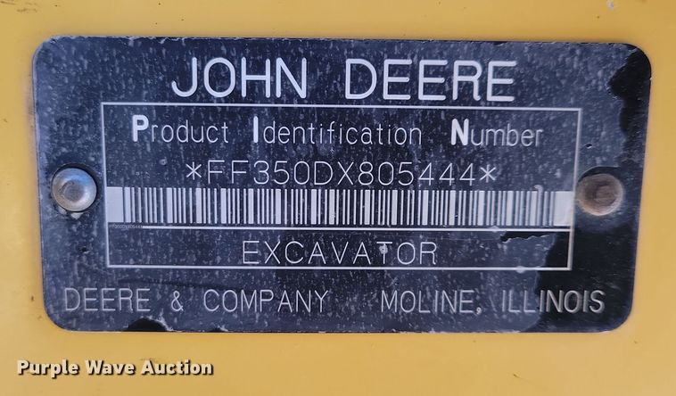 image for item DN3688 2006 John Deere  350D LC excavator