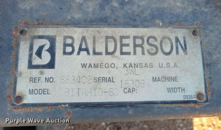 image for item DN3690 Balderson Birth10-60 snow plow