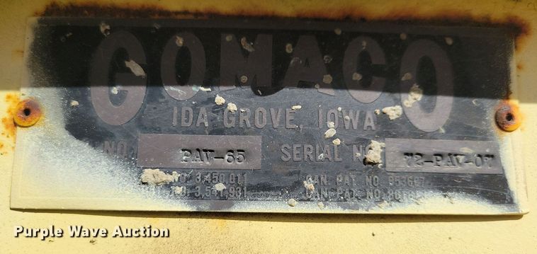 image for item DN3692 Gomaco PAV 65 Drum finisher bridge deck finisher