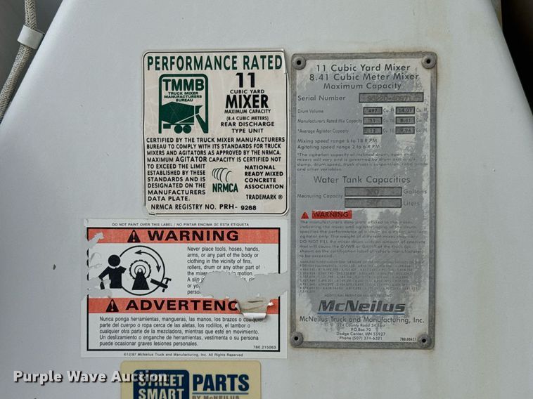 image for item DO0379 2016 Kenworth W900 ready mix truck