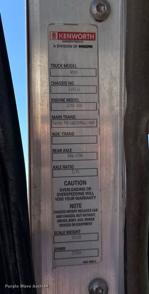 image for item DO0416 2016 Kenworth W900 ready mix truck