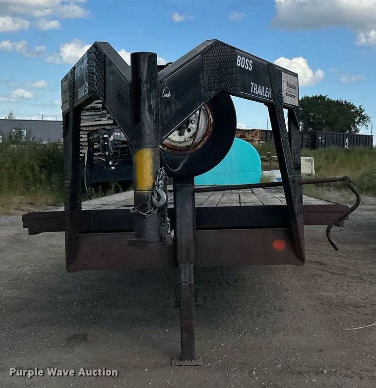 image for item DP8499 1989 Boss Trailer 828FGN flatbed trailer