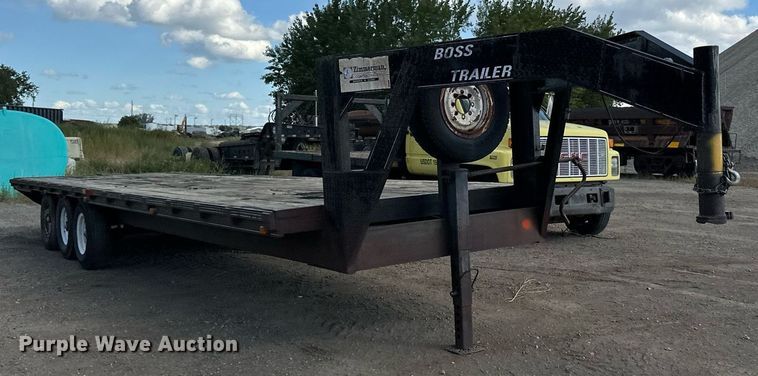 image for item DP8499 1989 Boss Trailer 828FGN flatbed trailer