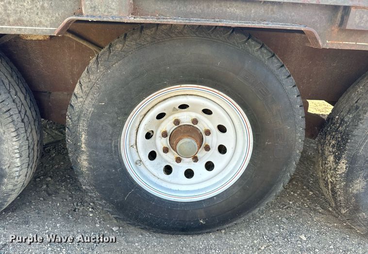 image for item DP8499 1989 Boss Trailer 828FGN flatbed trailer