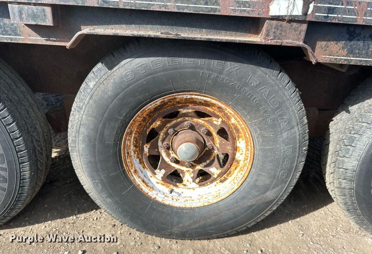 image for item DP8499 1989 Boss Trailer 828FGN flatbed trailer