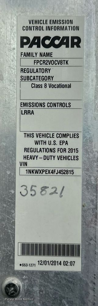 image for item DQ6638 2015 Kenworth W900 ready mix truck