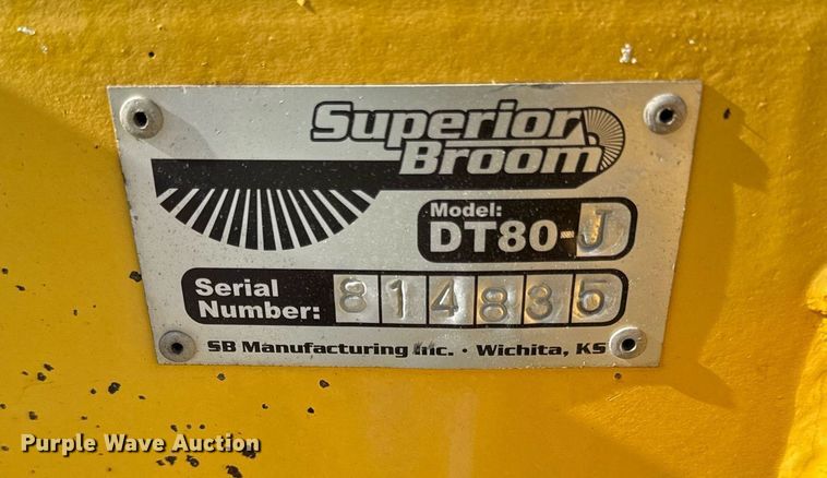 image for item DQ6675 2014 Superior Broom DT80-J broom