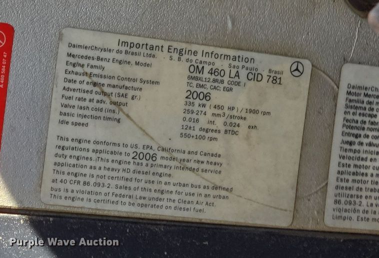 image for item DS5275 2007 Sterling L-Line ready mix truck