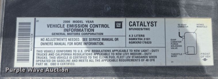 image for item DS5276 2006 Chevrolet Silverado 1500 pickup truck