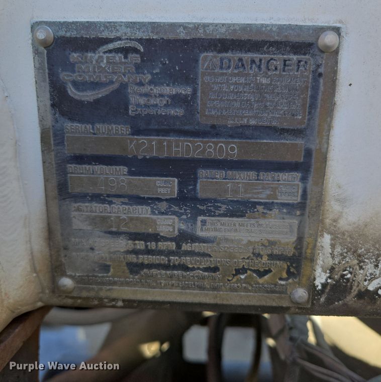 image for item DS5280 2006 Kenworth W900 ready mix truck