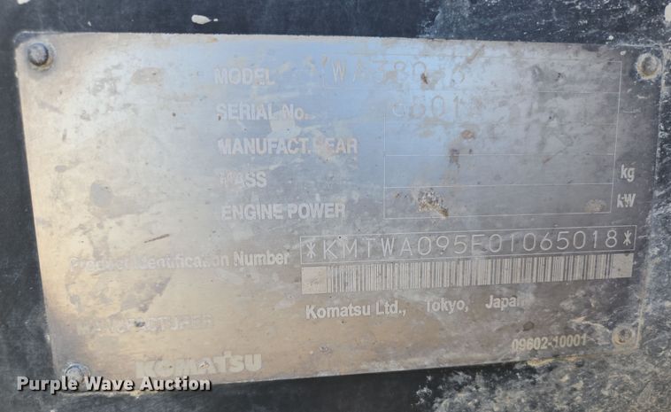 image for item DS5281 2006 Komatsu WA380-6 