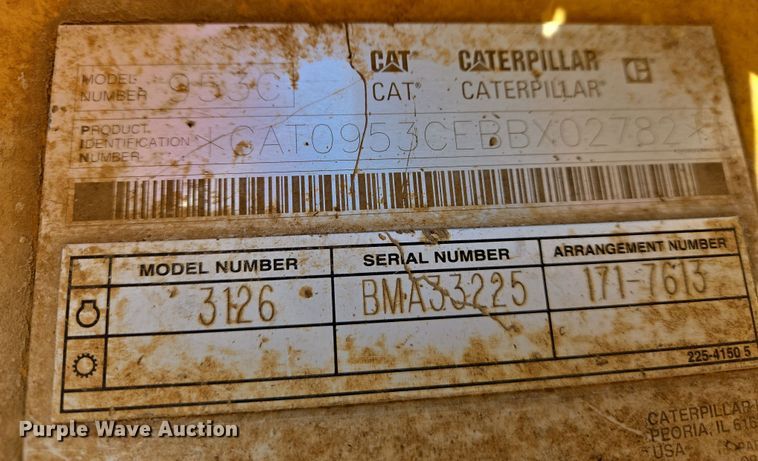 image for item DS5292 2006 Caterpillar 953C track loader