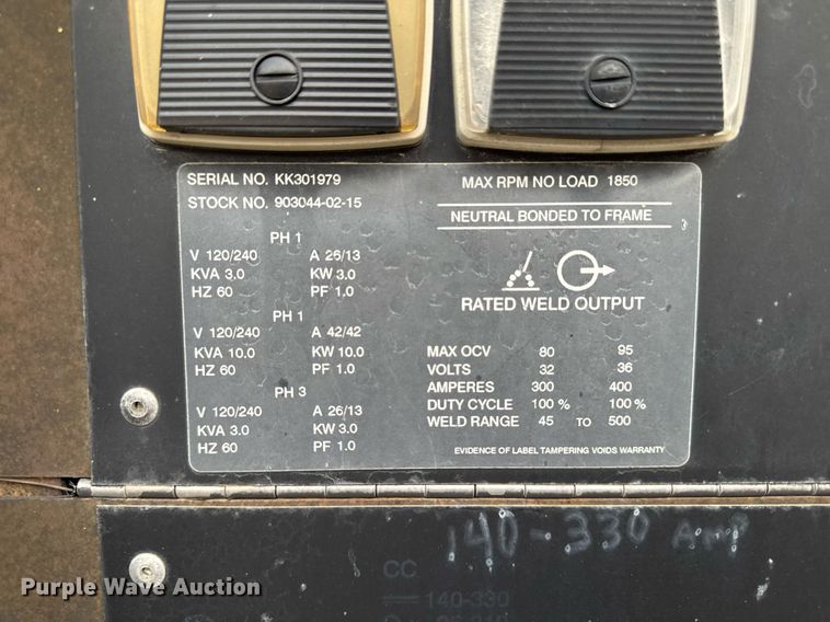 image for item DT0646 Miller Air Pak welder/generator