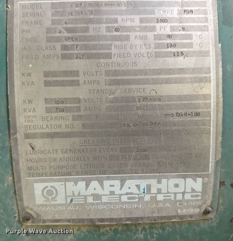 image for item DT0650 Marathon Electric  generator trailer