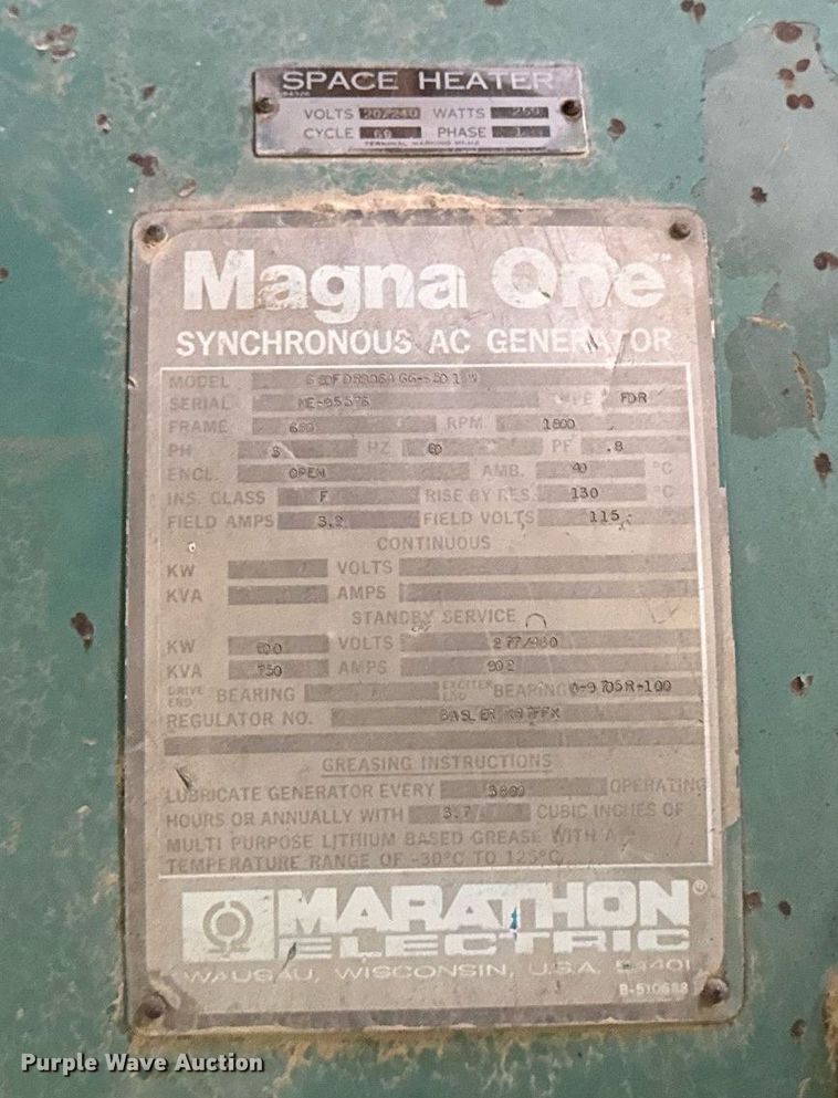 image for item DT0650 Marathon Electric  generator trailer