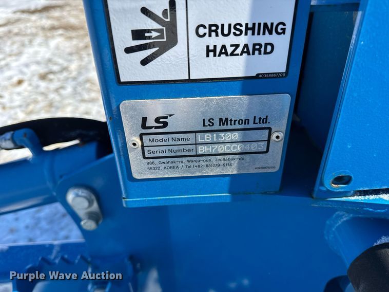 image for item DU3311 LS LB1300 backhoe attachment