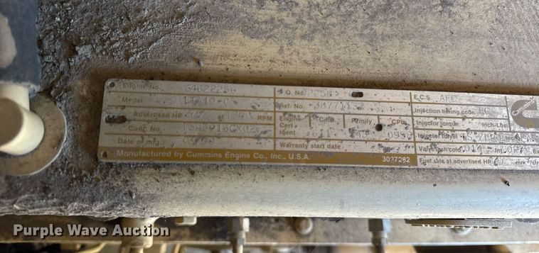 image for item DU3321 Ingersoll Rand 825 air compressor