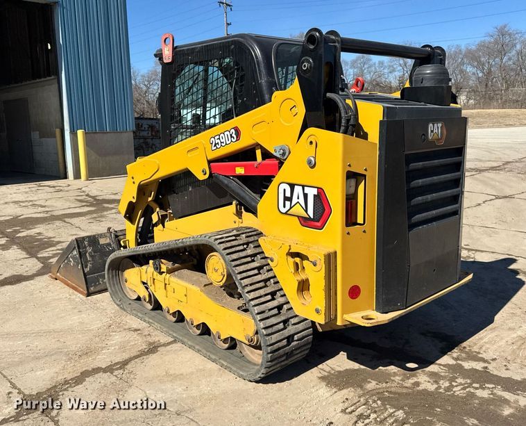 image for item DU3323 2022 Caterpillar 259D3 tracked skid steer loader