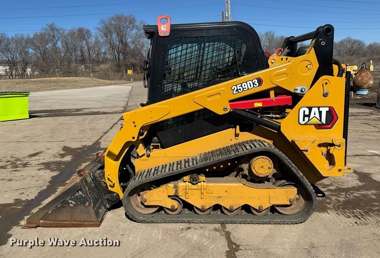 image for item DU3323 2022 Caterpillar 259D3 tracked skid steer loader