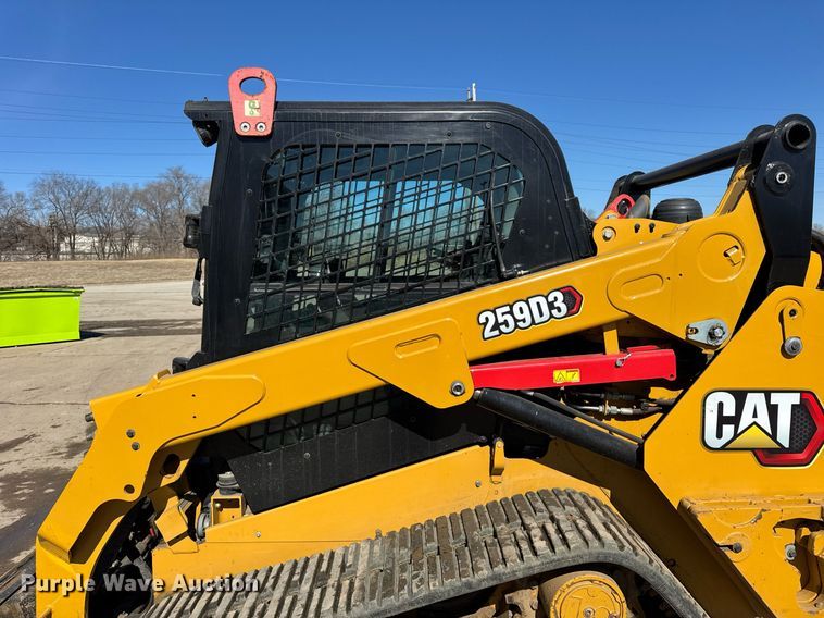 image for item DU3323 2022 Caterpillar 259D3 tracked skid steer loader