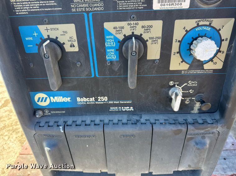 image for item DU3330 Miller Bobcat 250 welder