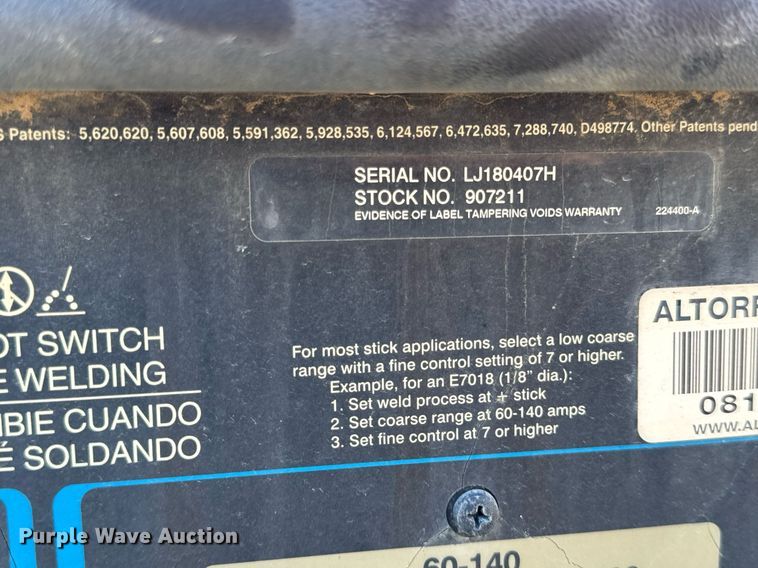 image for item DU3330 Miller Bobcat 250 welder