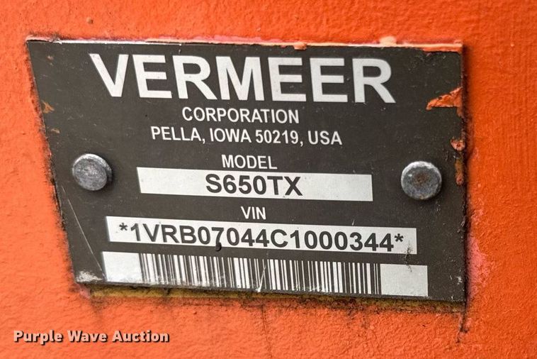 image for item DU3349 2012 Vermeer S650TX compact utility loader