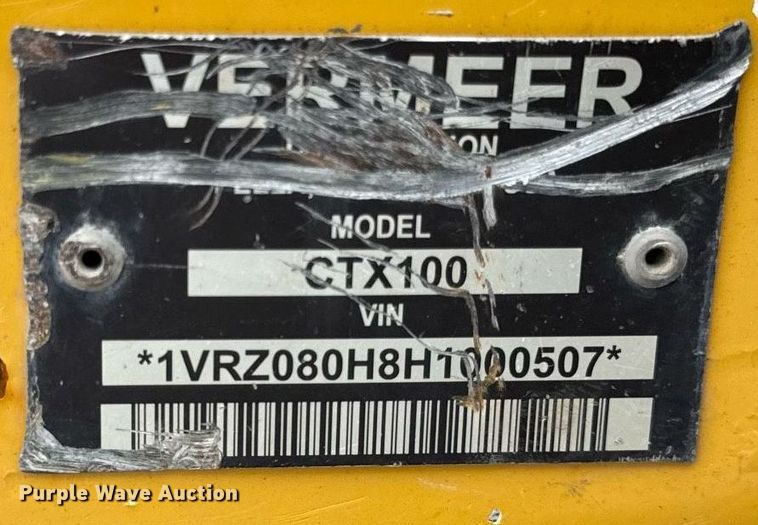 image for item DU3350 2017 Vermeer CTX100 compact utility loader