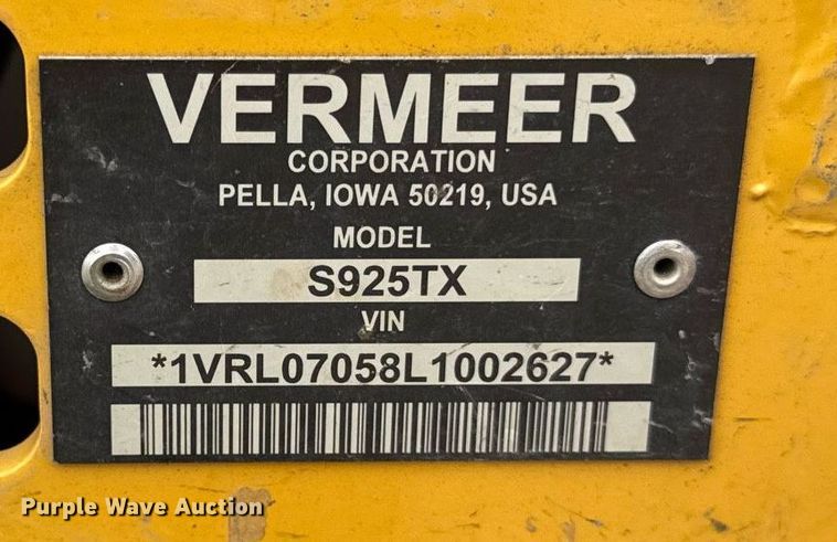 image for item DU3353 2020 Vermeer S925TX compact utility loader