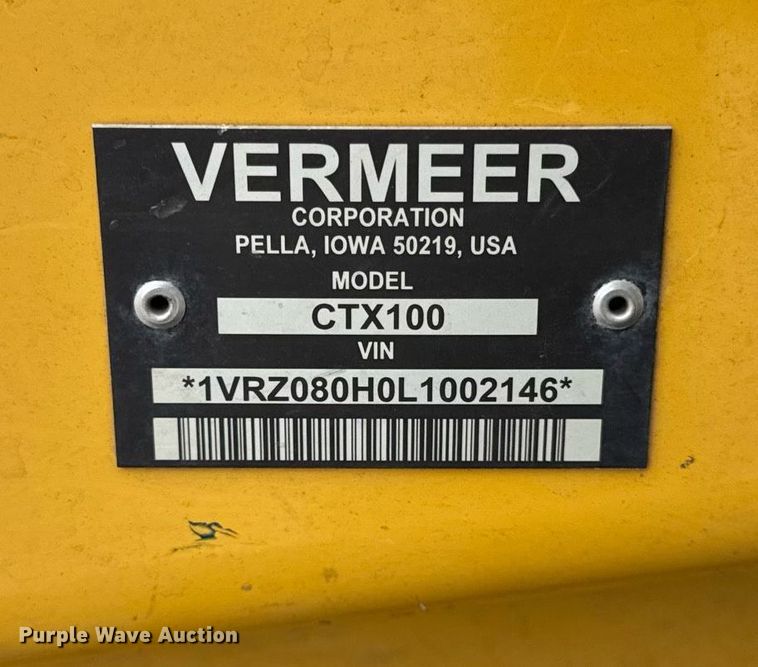 image for item DU3354 2020 Vermeer CTX100 compact utility loader