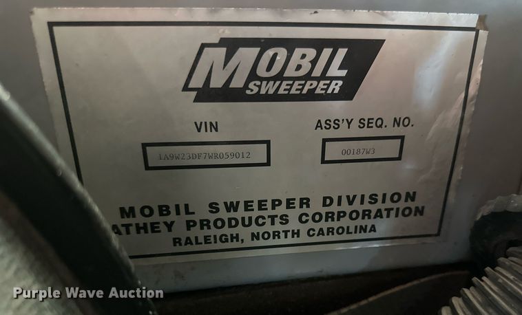 image for item DV0599 Athey 3WS Mobil Sweeper street sweeper