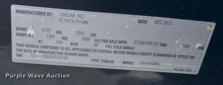 image for item DV0604 2013 Cimline 230 Magma  melter applicator