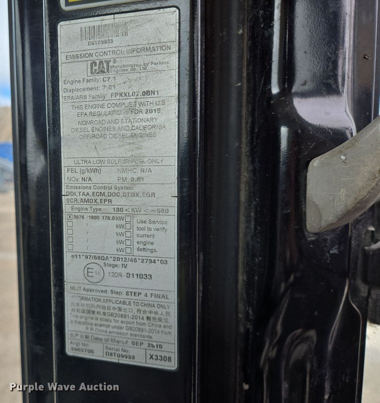 image for item DV1280 2016 Caterpillar 330F L excavator