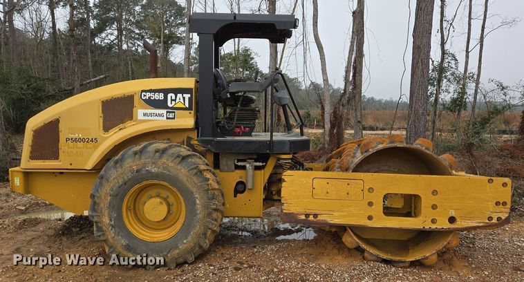 image for item DV1286 2016 Caterpillar CP56B single drum vibratory roller