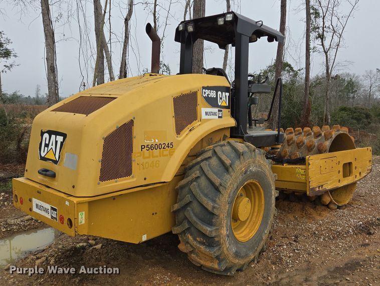 image for item DV1286 2016 Caterpillar CP56B single drum vibratory roller