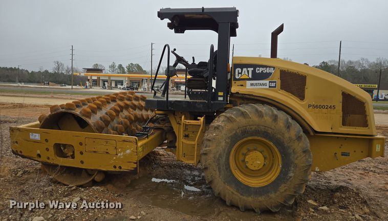 image for item DV1286 2016 Caterpillar CP56B single drum vibratory roller