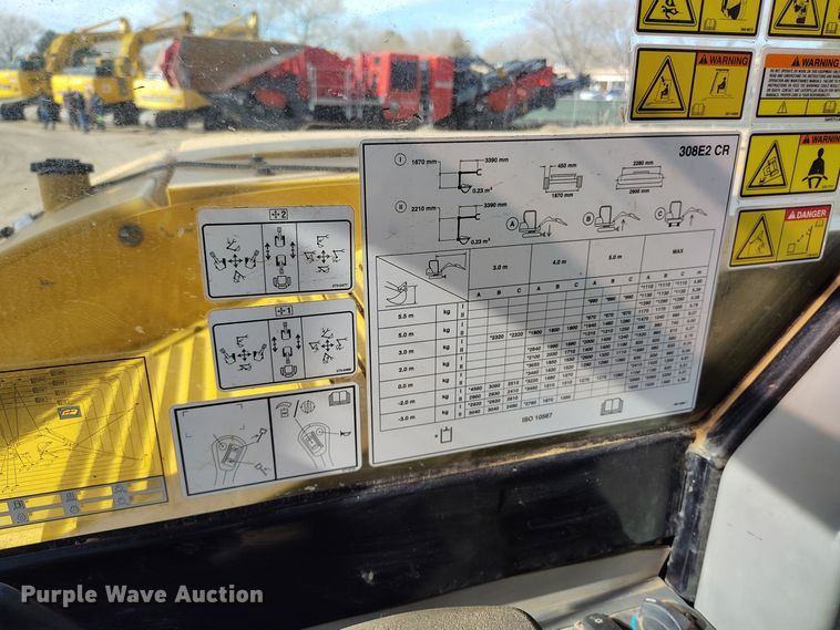 image for item DV6674 2019 Caterpillar 308E2 CR mini excavator