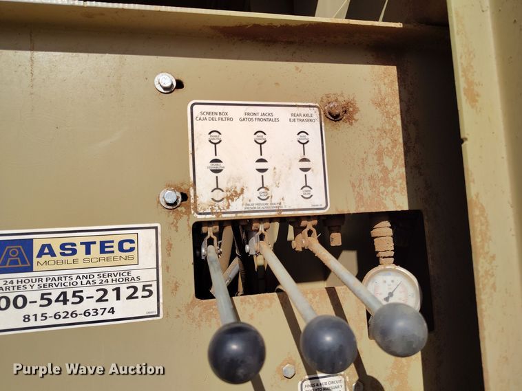 image for item DV6677 2016 Astec KDS 710 screening plant