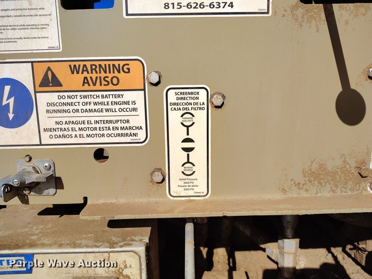 image for item DV6677 2016 Astec KDS 710 screening plant