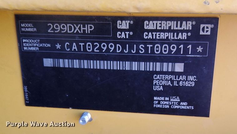 image for item DV6678 2014 Caterpillar 299D XHP tracked skid steer loader