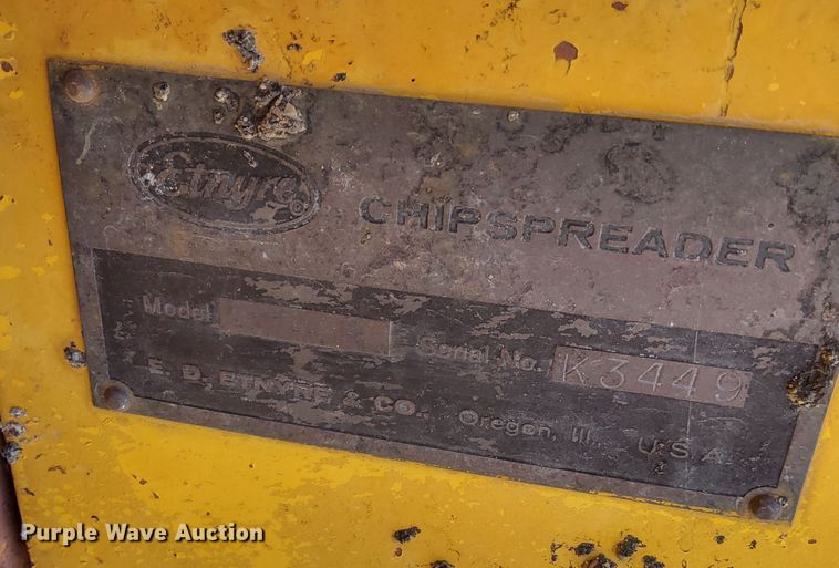 image for item DV6704 Etnyre chip spreader