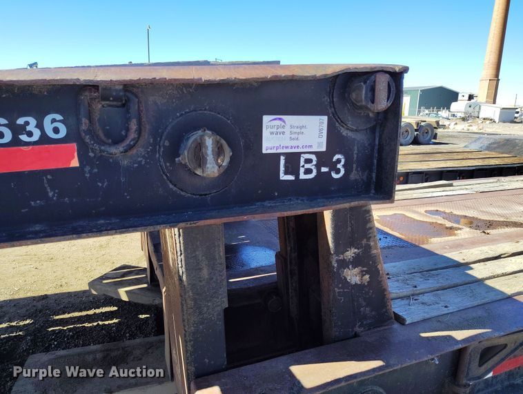 image for item DV6707 1993 Atoka 22 FNE 50 3 lowboy equipment trailer