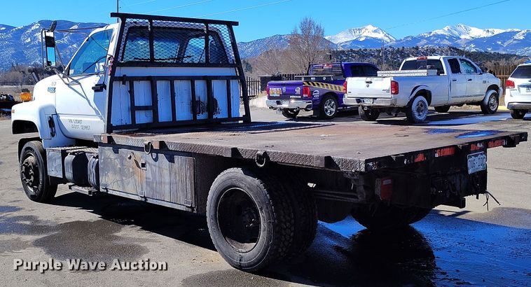 image for item DV6713 1995 Chevrolet Kodiak C5500 flatbed truck