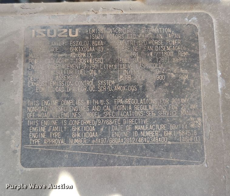 image for item DV6718 2015 Link-Belt 300X4 excavator