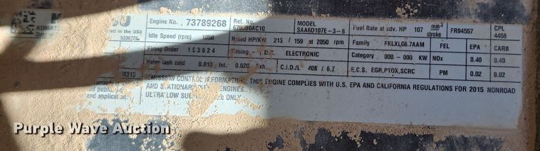 image for item DW1832 2016 Komatsu PC290LC-11 excavator